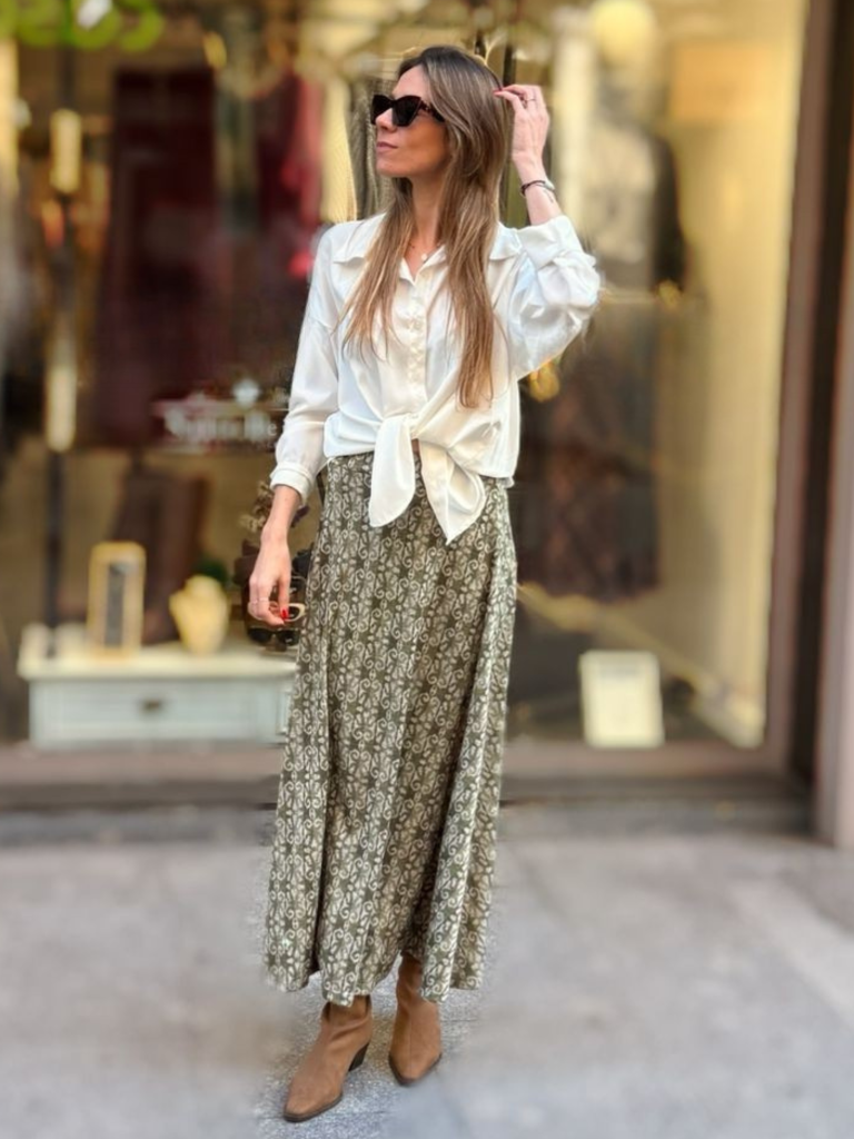 FALDA EVASÉ ESTAMPADA