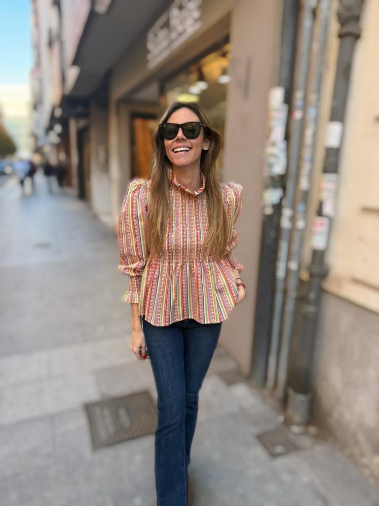 CAMISA C/FRUNCIDO ESTAMPADA