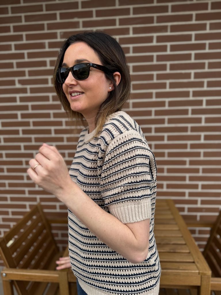 JERSEY M/CORTA RAYAS BICOLOR