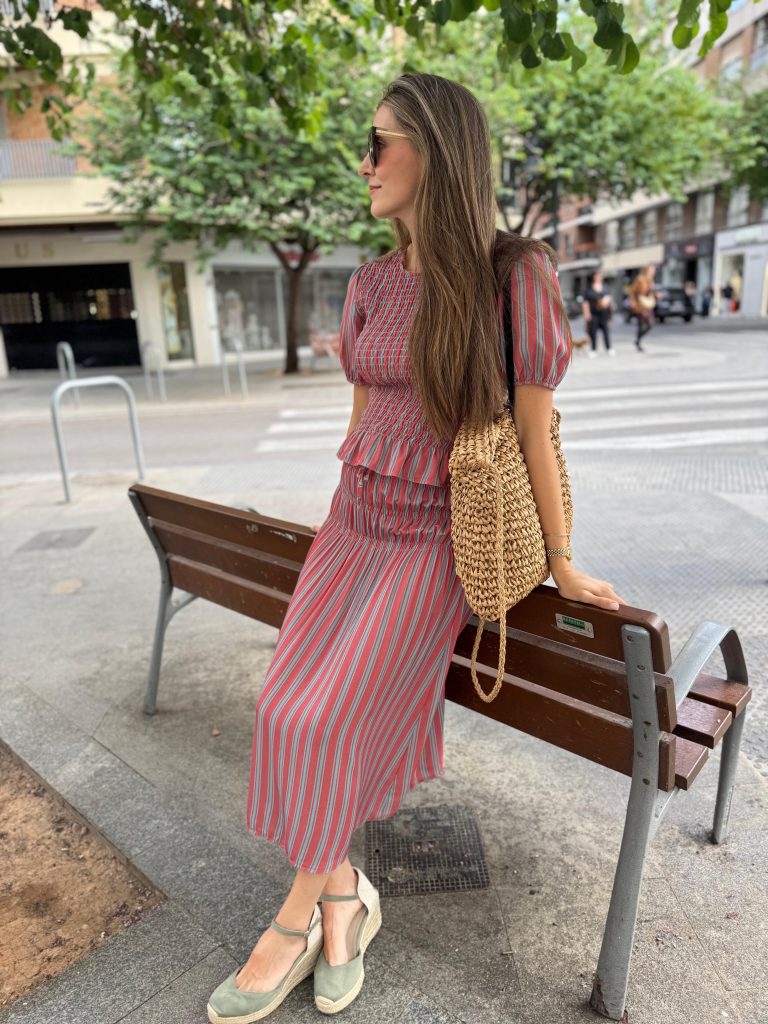 CAMISA FRUNCIDO RAYAS